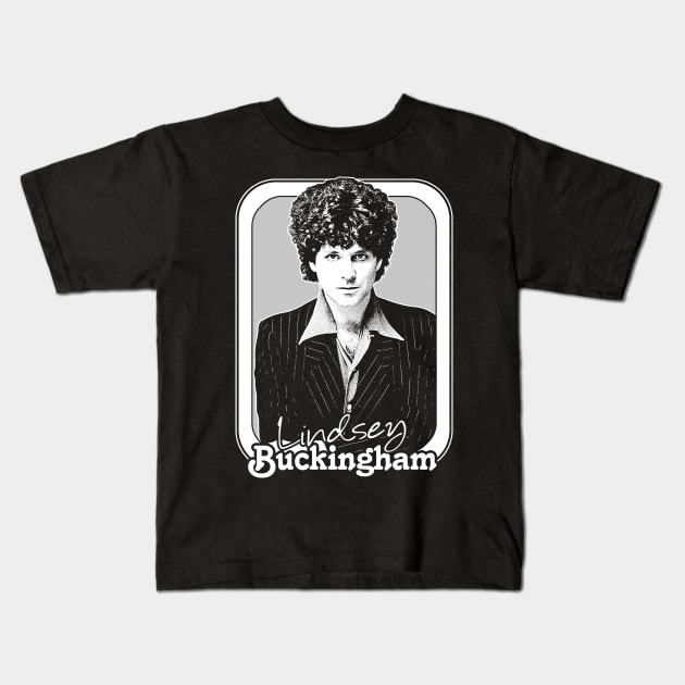 Lindsey Buckingham /\/\/ Retro Style Fan Design Kids T-Shirt by DankFutura